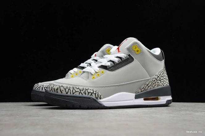 Cool CT8532-012 Retro 3 Jordan (2021) Grey AIR 0106